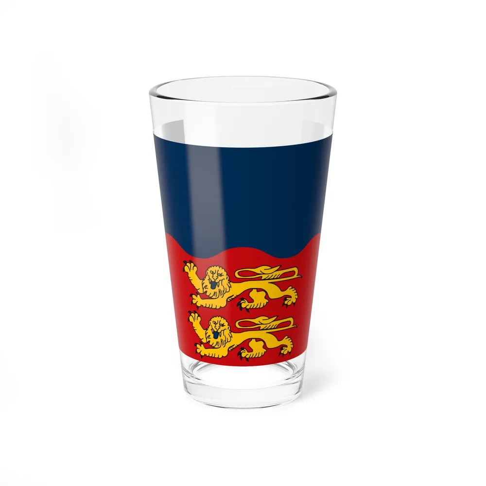 Flag of Calvados France 2 - Pint Glass 16oz-16oz-Go Mug Yourself