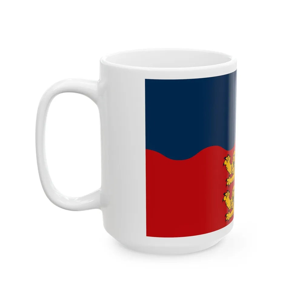 Flag of Calvados France 2 - White Coffee Mug-Go Mug Yourself