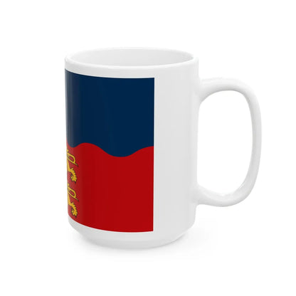 Flag of Calvados France 2 - White Coffee Mug-Go Mug Yourself