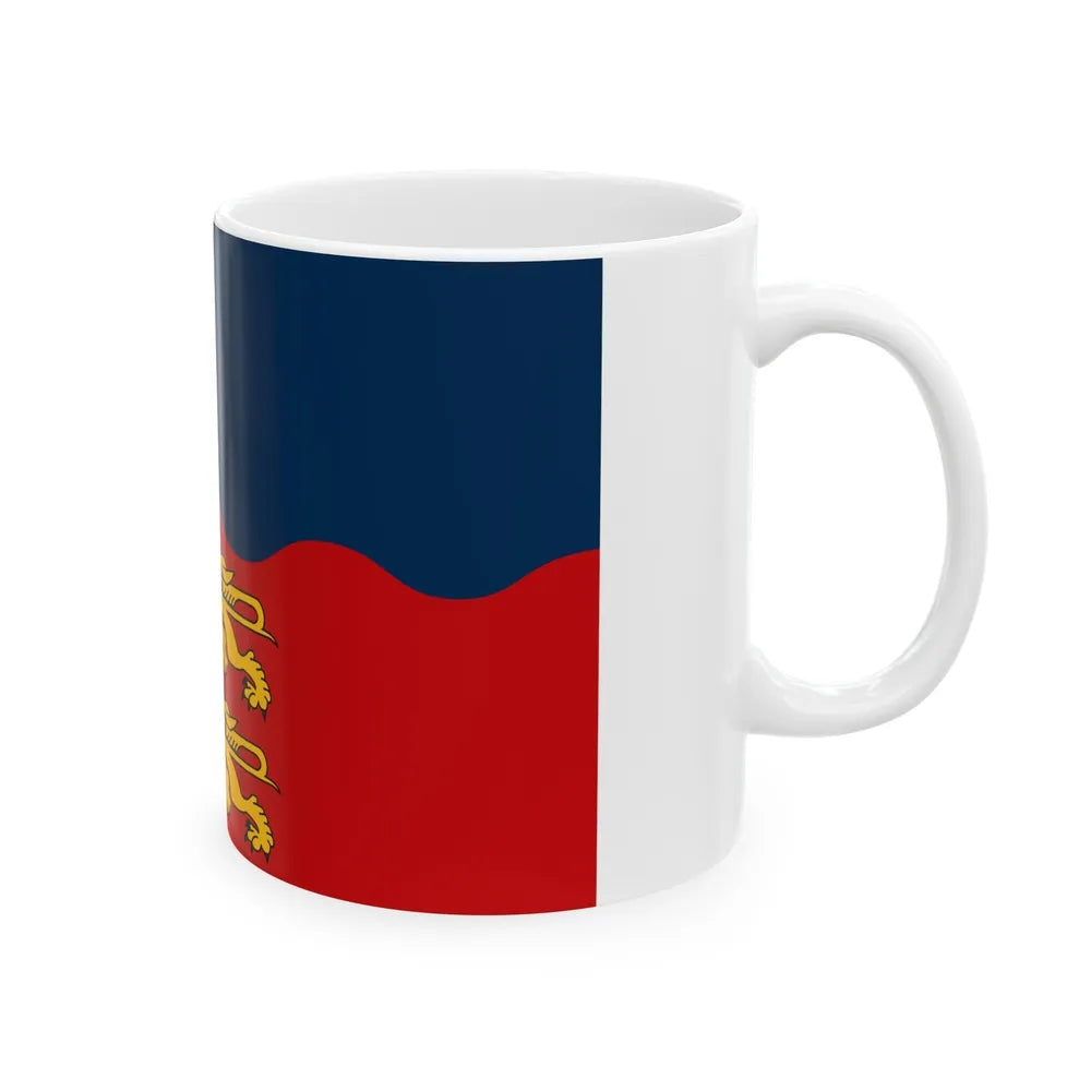 Flag of Calvados France 2 - White Coffee Mug-Go Mug Yourself