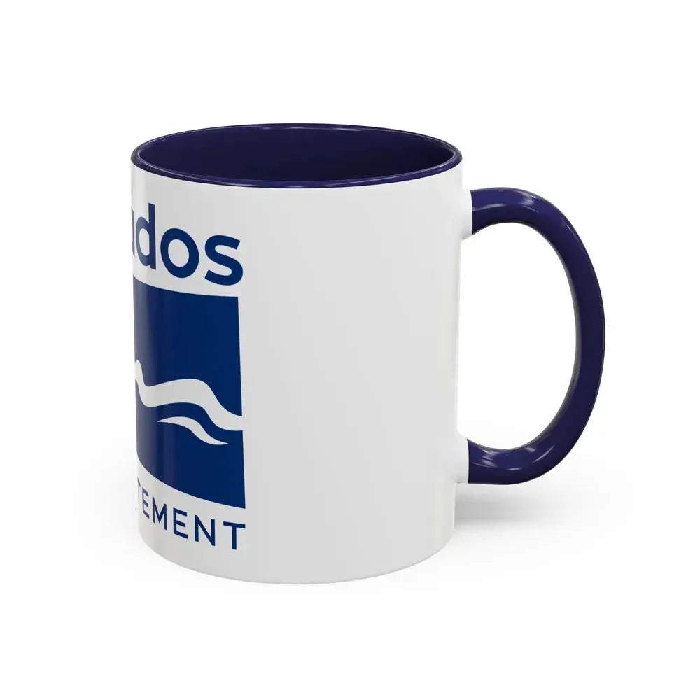 Flag of Calvados France - Accent Coffee Mug - Go Mug Yourself