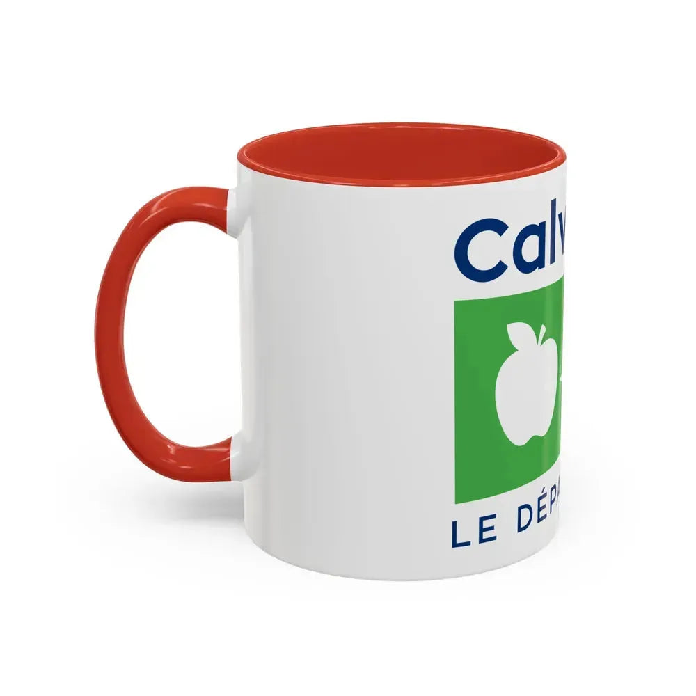 Flag of Calvados France - Accent Coffee Mug - Go Mug Yourself