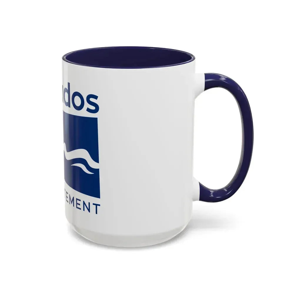 Flag of Calvados France - Accent Coffee Mug - Go Mug Yourself