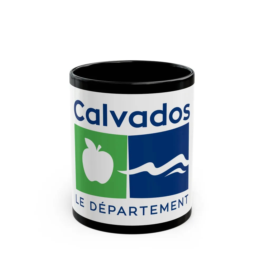 Flag of Calvados France - Black Coffee Mug-11oz-Go Mug Yourself