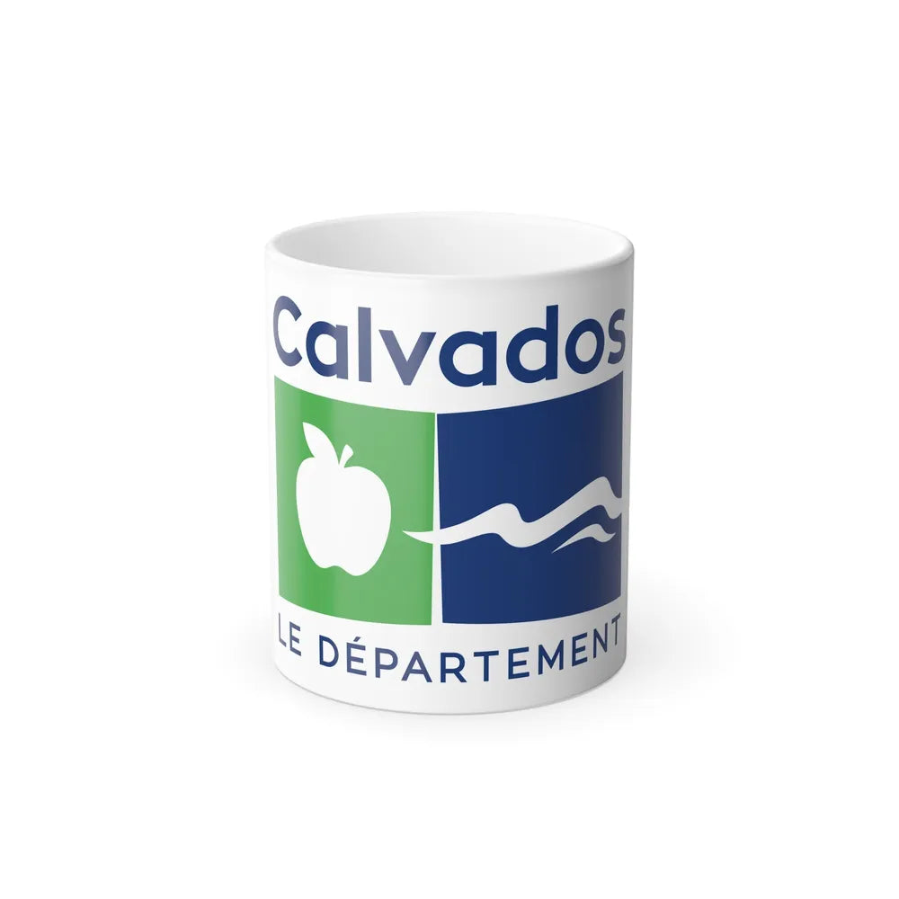 Flag of Calvados France - Color Changing Coffee Mug-11oz-Go Mug Yourself