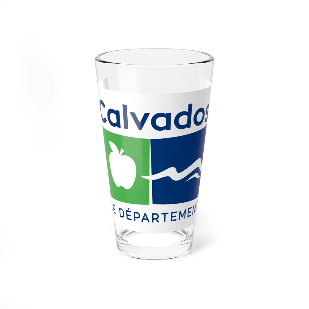 Flag of Calvados France - Pint Glass 16oz-16oz-Go Mug Yourself