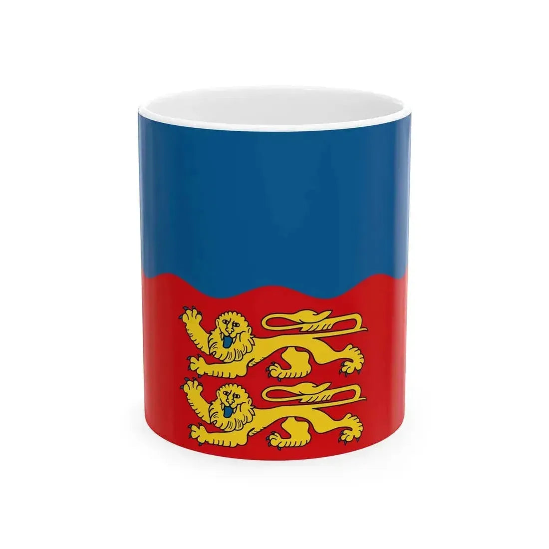 Flag of Calvados (France) White Coffee Mug 11oz - Go Mug Yourself
