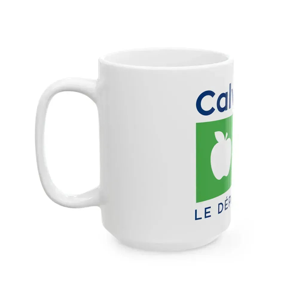 Flag of Calvados France - White Coffee Mug - Go Mug Yourself