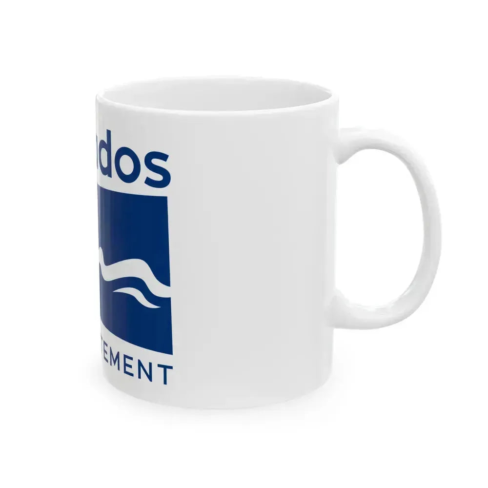 Flag of Calvados France - White Coffee Mug - Go Mug Yourself