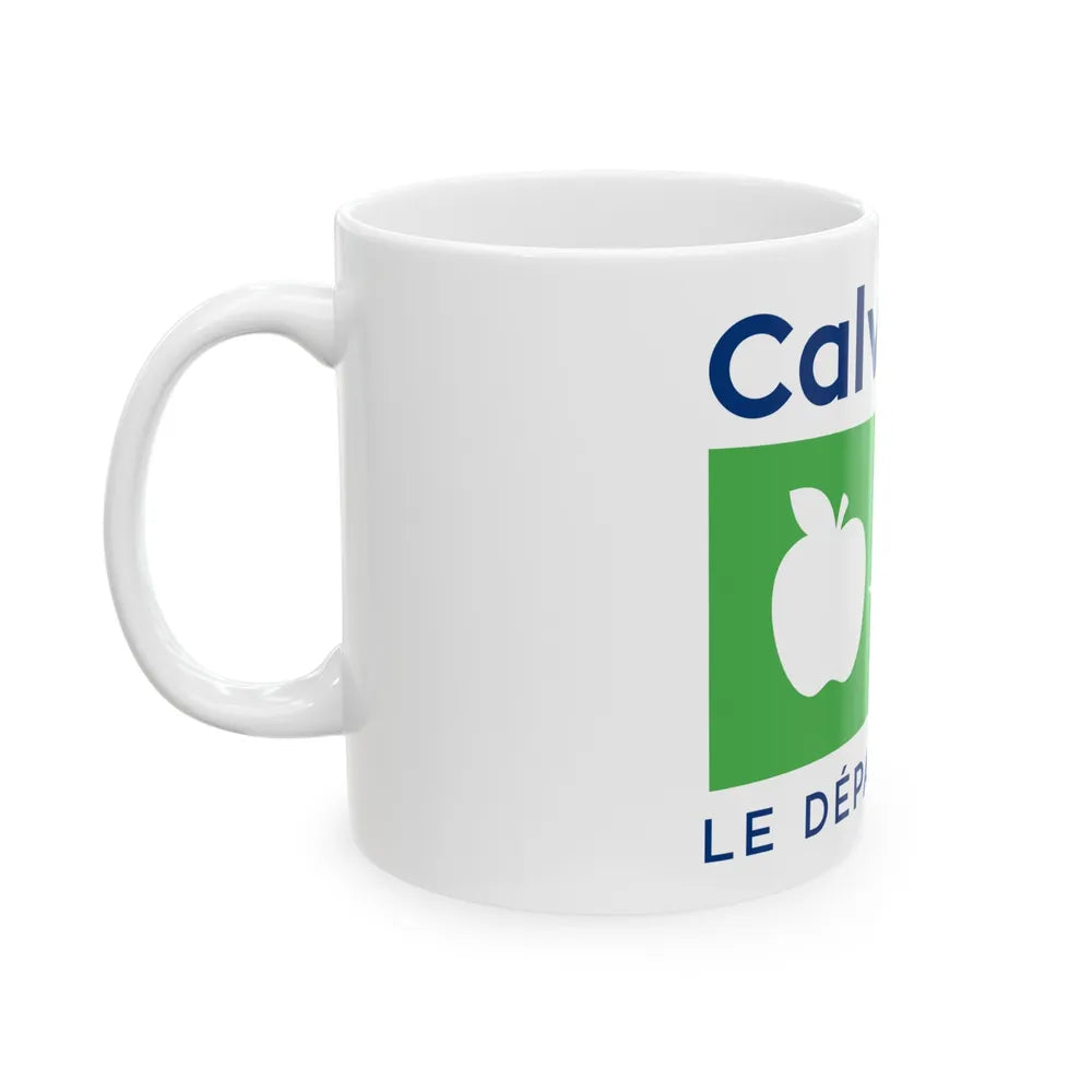 Flag of Calvados France - White Coffee Mug-Go Mug Yourself