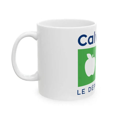 Flag of Calvados France - White Coffee Mug - Go Mug Yourself