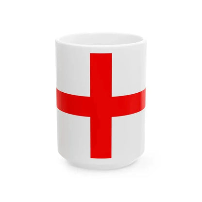 Flag of Calvi (France) White Coffee Mug 15oz - Go Mug Yourself