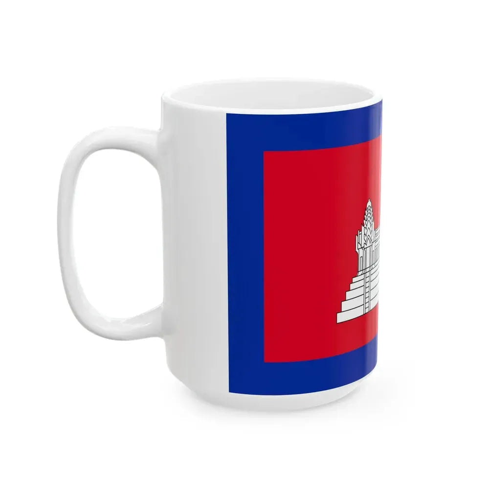 Flag of Cambodia 1863-1948 (Cambodia) White Coffee Mug - Go Mug Yourself