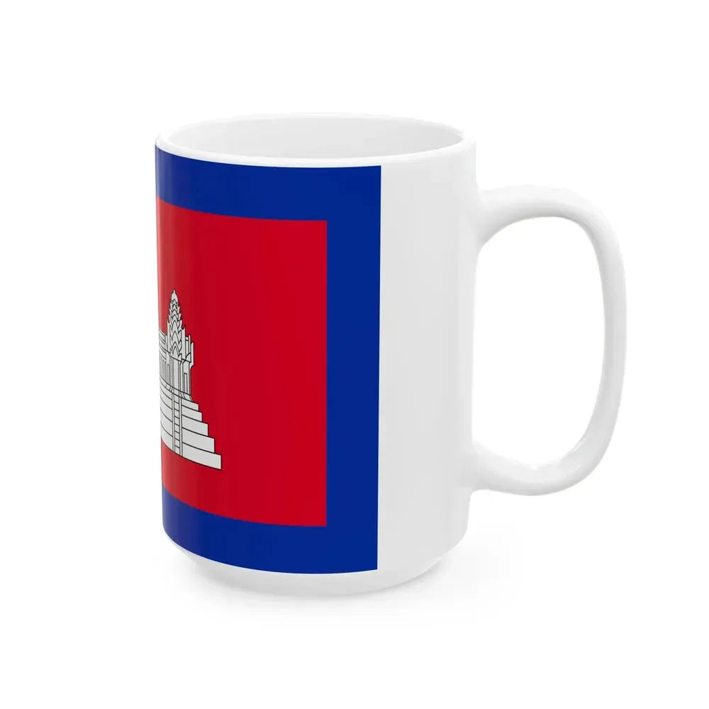 Flag of Cambodia 1863-1948 (Cambodia) White Coffee Mug - Go Mug Yourself