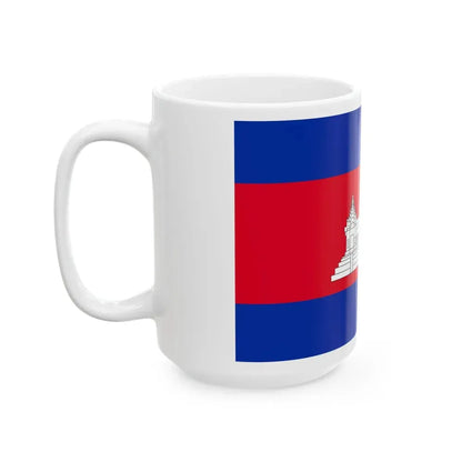 Flag of Cambodia type 3 (Cambodia) White Coffee Mug - Go Mug Yourself