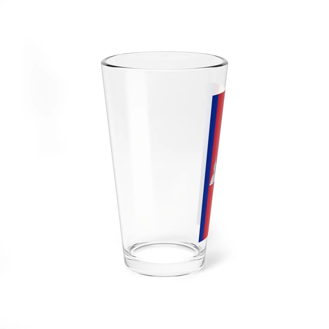Flag of Cambodia vertical (Cambodia) Pint Glass 16oz - Go Mug Yourself
