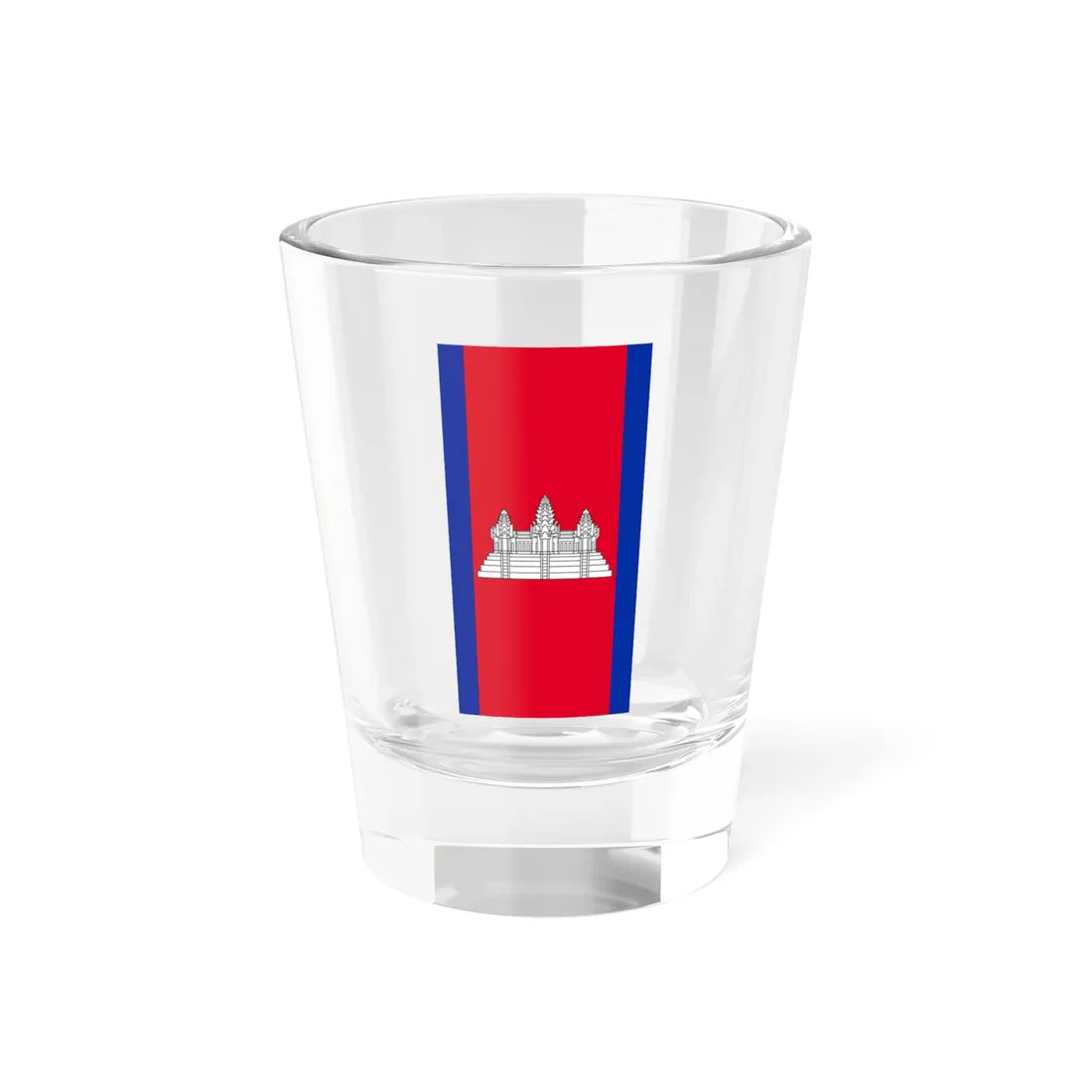 Flag of Cambodia vertical (Cambodia) Shot Glass 1.5oz 1.5oz - Go Mug Yourself