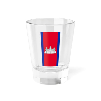 Flag of Cambodia vertical (Cambodia) Shot Glass 1.5oz 1.5oz - Go Mug Yourself