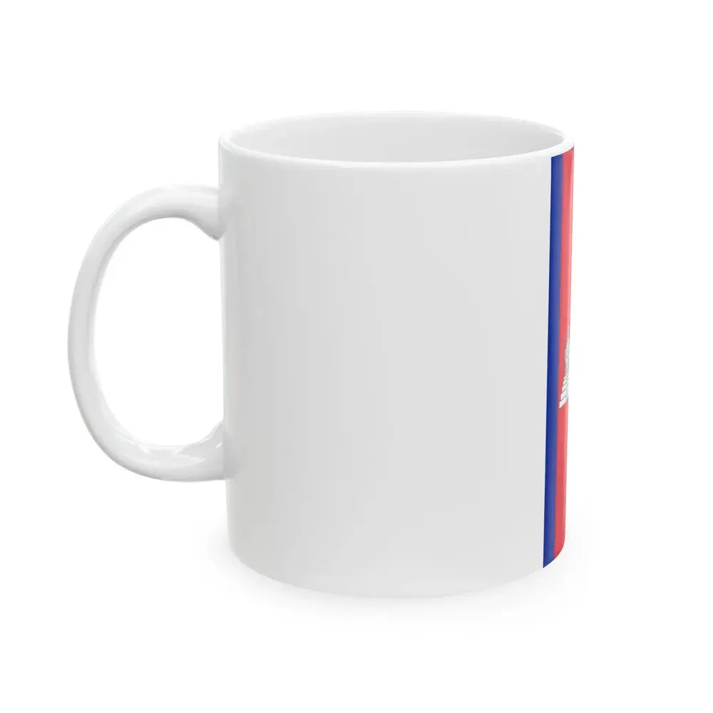 Flag of Cambodia vertical (Cambodia) White Coffee Mug - Go Mug Yourself
