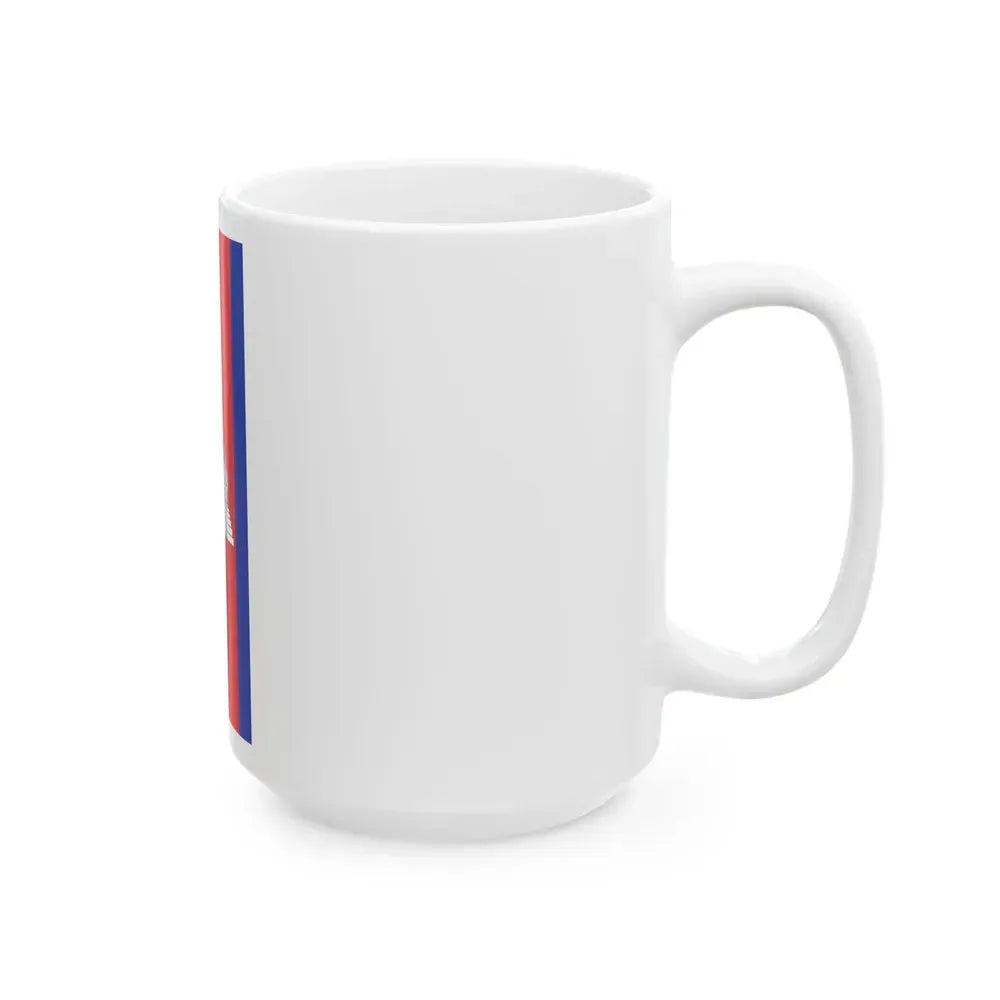 Flag of Cambodia vertical (Cambodia) White Coffee Mug - Go Mug Yourself