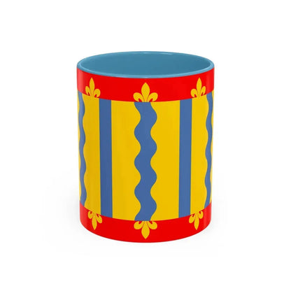 Flag of Cambridgeshire UK - Accent Coffee Mug 11oz Light Blue - Go Mug Yourself