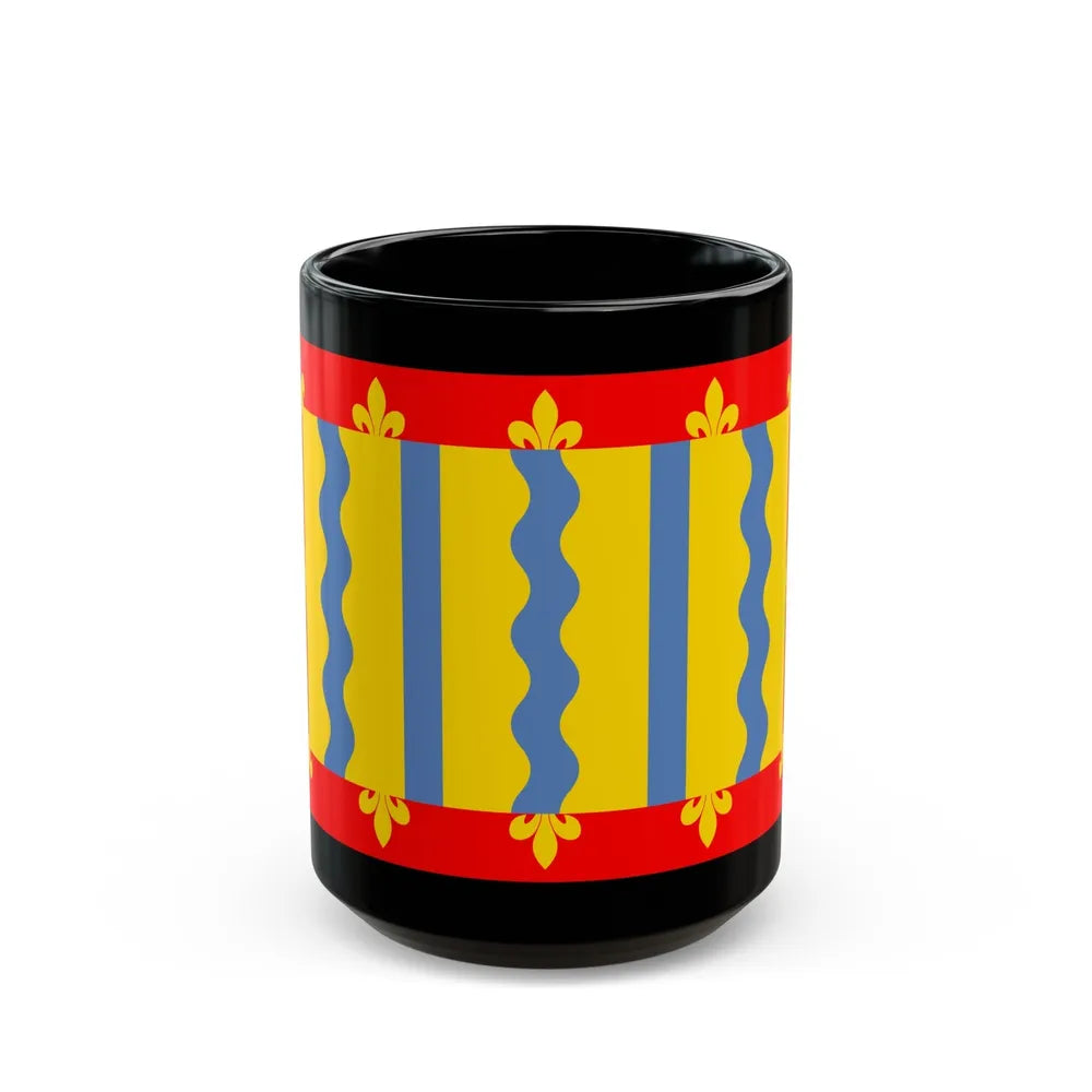 Flag of Cambridgeshire UK - Black Coffee Mug-15oz-Go Mug Yourself