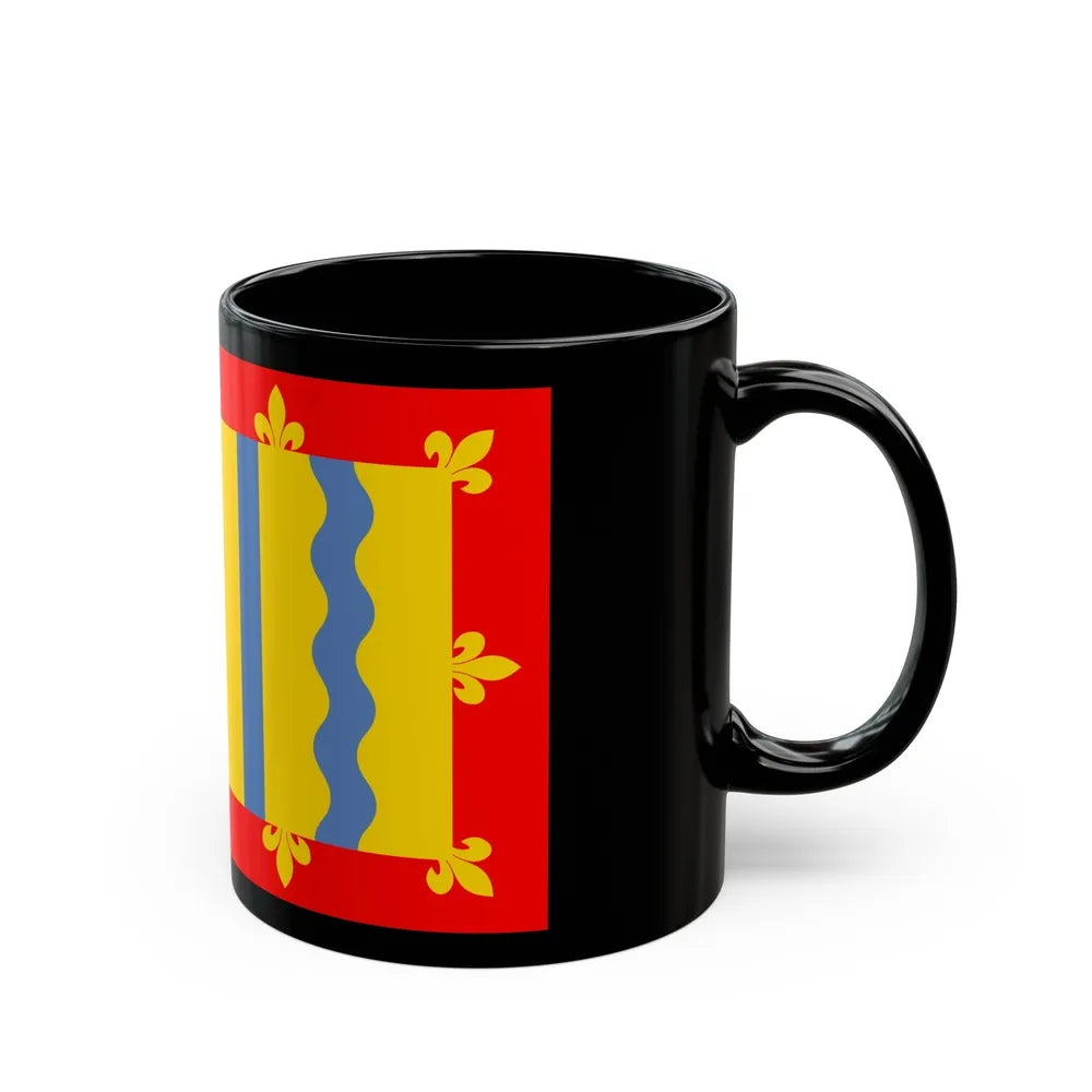 Flag of Cambridgeshire UK - Black Coffee Mug-Go Mug Yourself