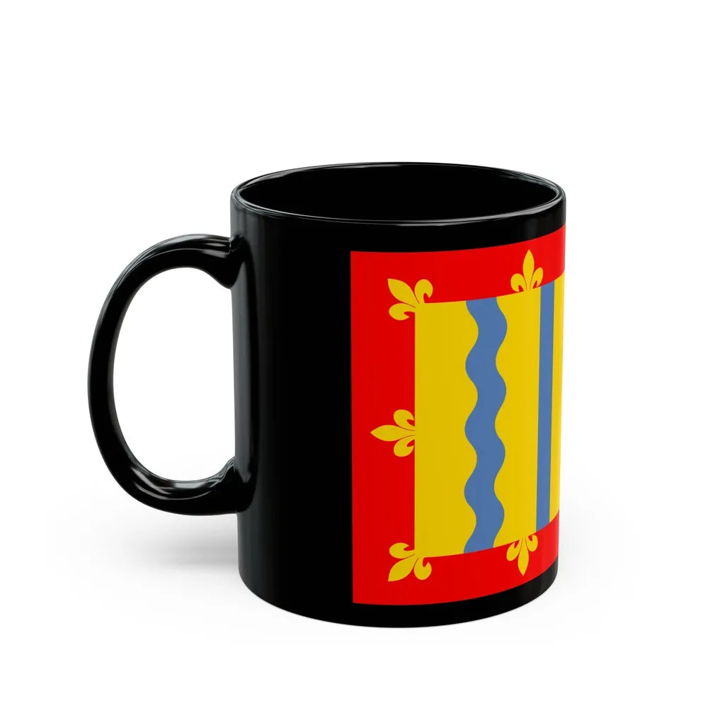 Flag of Cambridgeshire UK - Black Coffee Mug-Go Mug Yourself