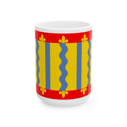 Flag of Cambridgeshire UK - White Coffee Mug-15oz-Go Mug Yourself