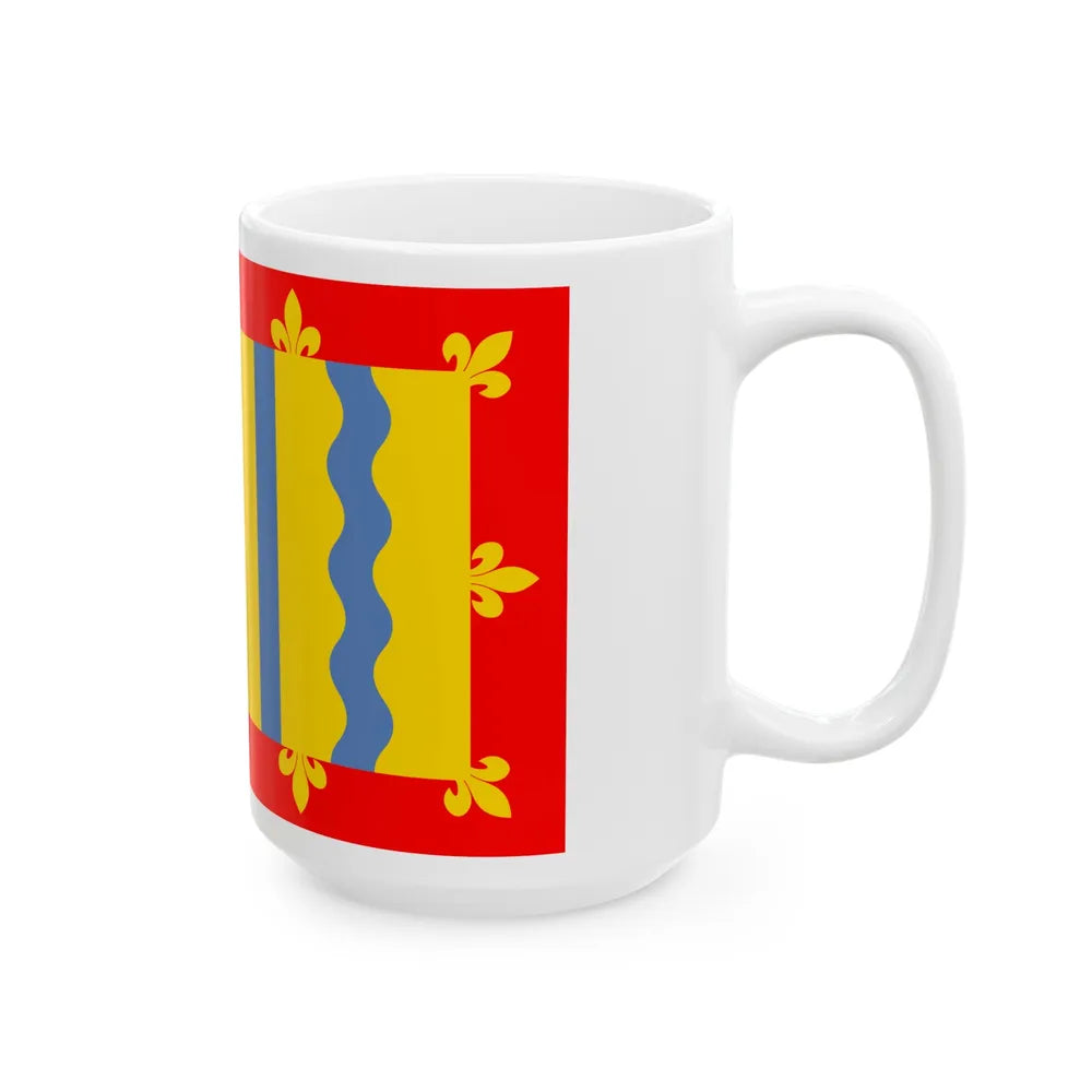 Flag of Cambridgeshire UK - White Coffee Mug-Go Mug Yourself