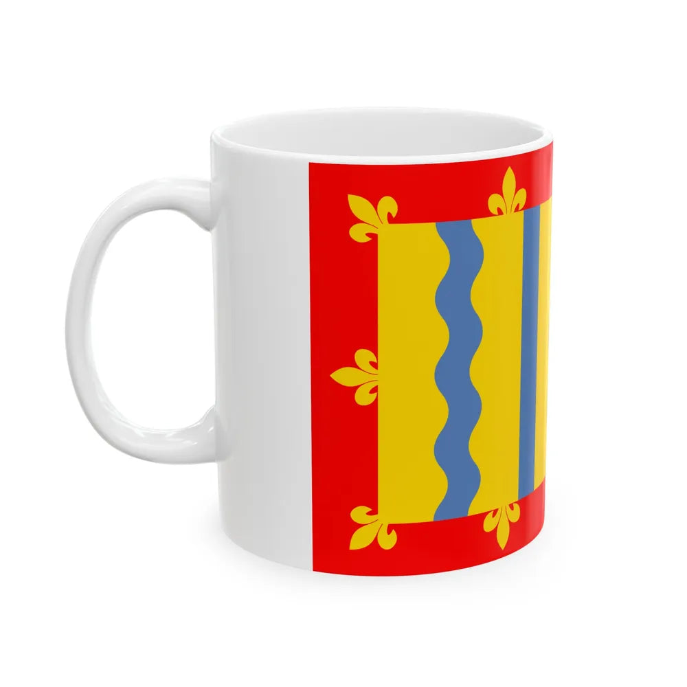 Flag of Cambridgeshire UK - White Coffee Mug-Go Mug Yourself