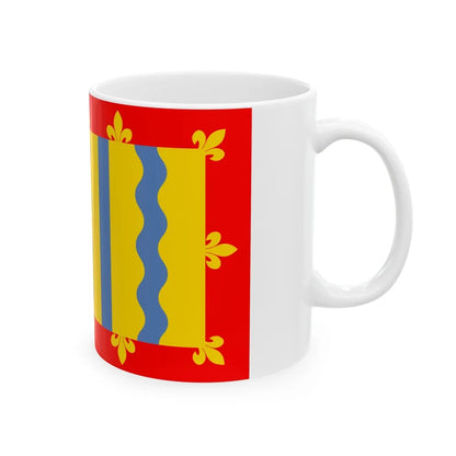 Flag of Cambridgeshire UK - White Coffee Mug-Go Mug Yourself