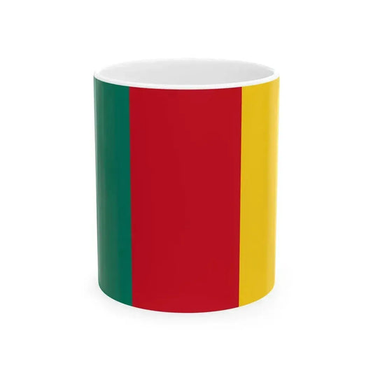 Flag of Cameroon 1957-1961 (Cameroon) White Coffee Mug 11oz - Go Mug Yourself