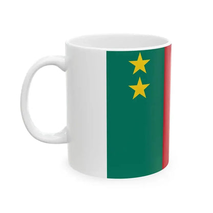 Flag of Cameroon 1961-1975 (Cameroon) White Coffee Mug - Go Mug Yourself
