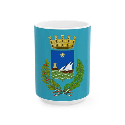 Flag of Camogli (Italy) White Coffee Mug 15oz - Go Mug Yourself