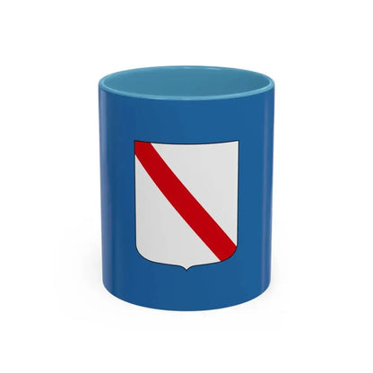 Flag of Campania Italy - Accent Coffee Mug 11oz Light Blue - Go Mug Yourself