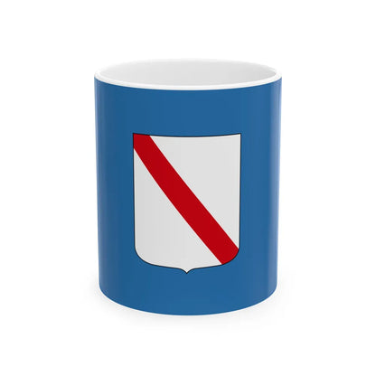 Flag of Campania Italy - White Coffee Mug-11oz-Go Mug Yourself