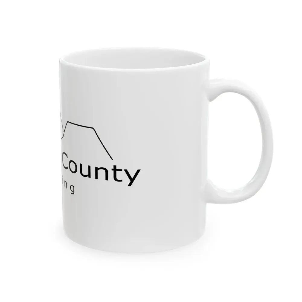 Flag of Campbell County Wyoming (United States) White Coffee Mug - Go Mug Yourself