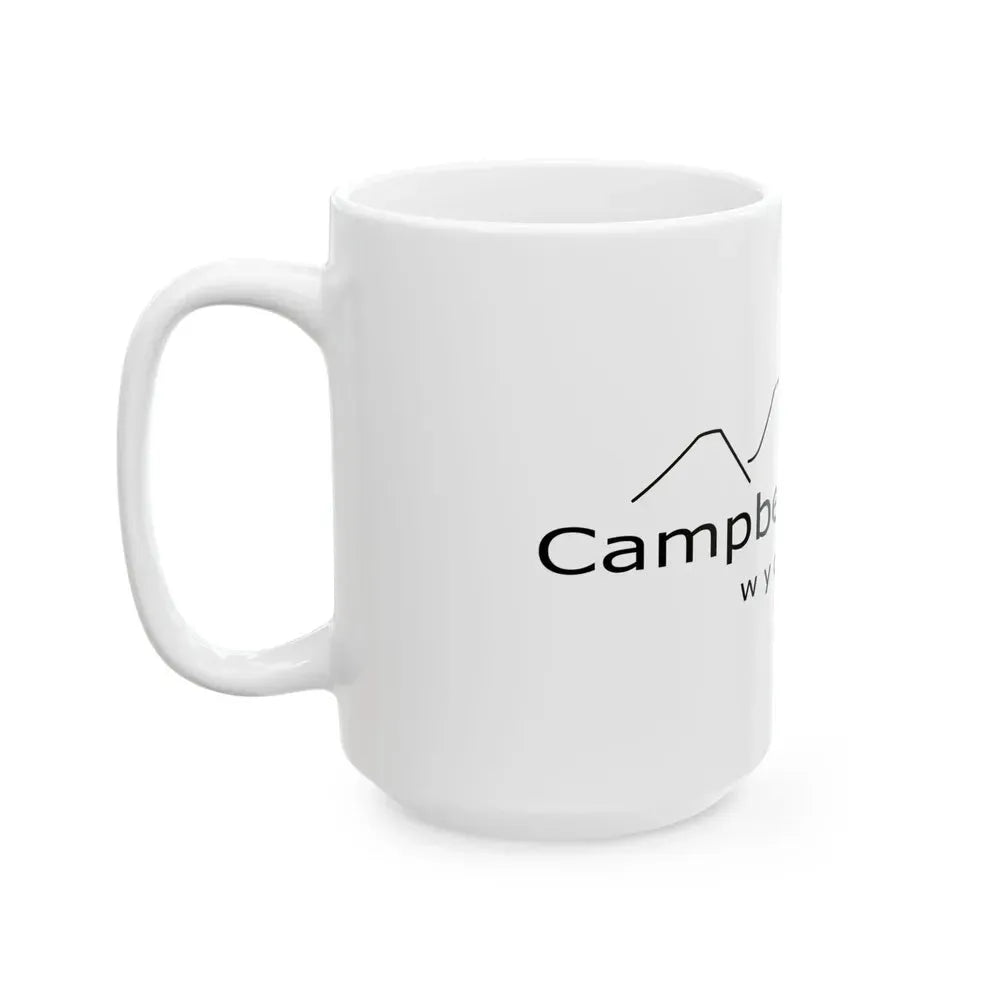 Flag of Campbell County Wyoming (United States) White Coffee Mug - Go Mug Yourself