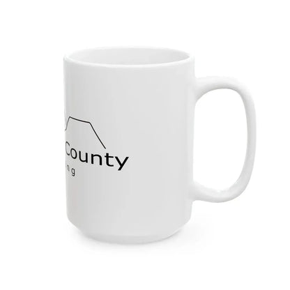 Flag of Campbell County Wyoming (United States) White Coffee Mug - Go Mug Yourself
