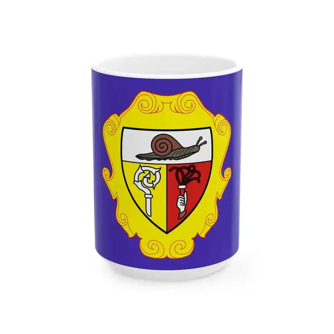Flag of Campione dItalia (Italy) White Coffee Mug 15oz - Go Mug Yourself