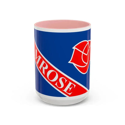 Flag of Camrose Alberta Canada - Accent Coffee Mug 15oz Pink - Go Mug Yourself