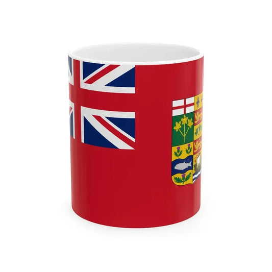 Flag of Canada 1868-1921 2-3 (Canada) White Coffee Mug 11oz - Go Mug Yourself