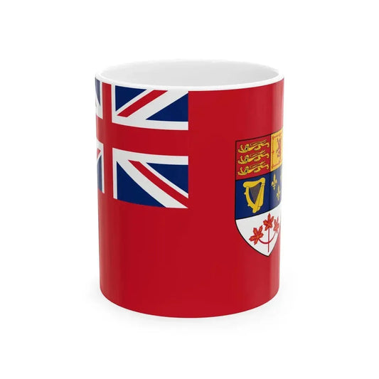 Flag of Canada 1957-1965 2-3 (Canada) White Coffee Mug 11oz - Go Mug Yourself