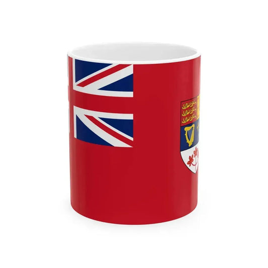 Flag of Canada 1957-1965 (Canada) White Coffee Mug 11oz - Go Mug Yourself