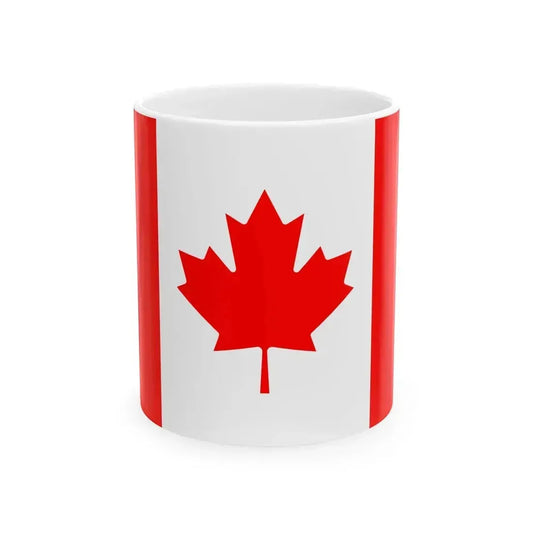 Flag of Canada 3-2 (Canada) White Coffee Mug 11oz - Go Mug Yourself