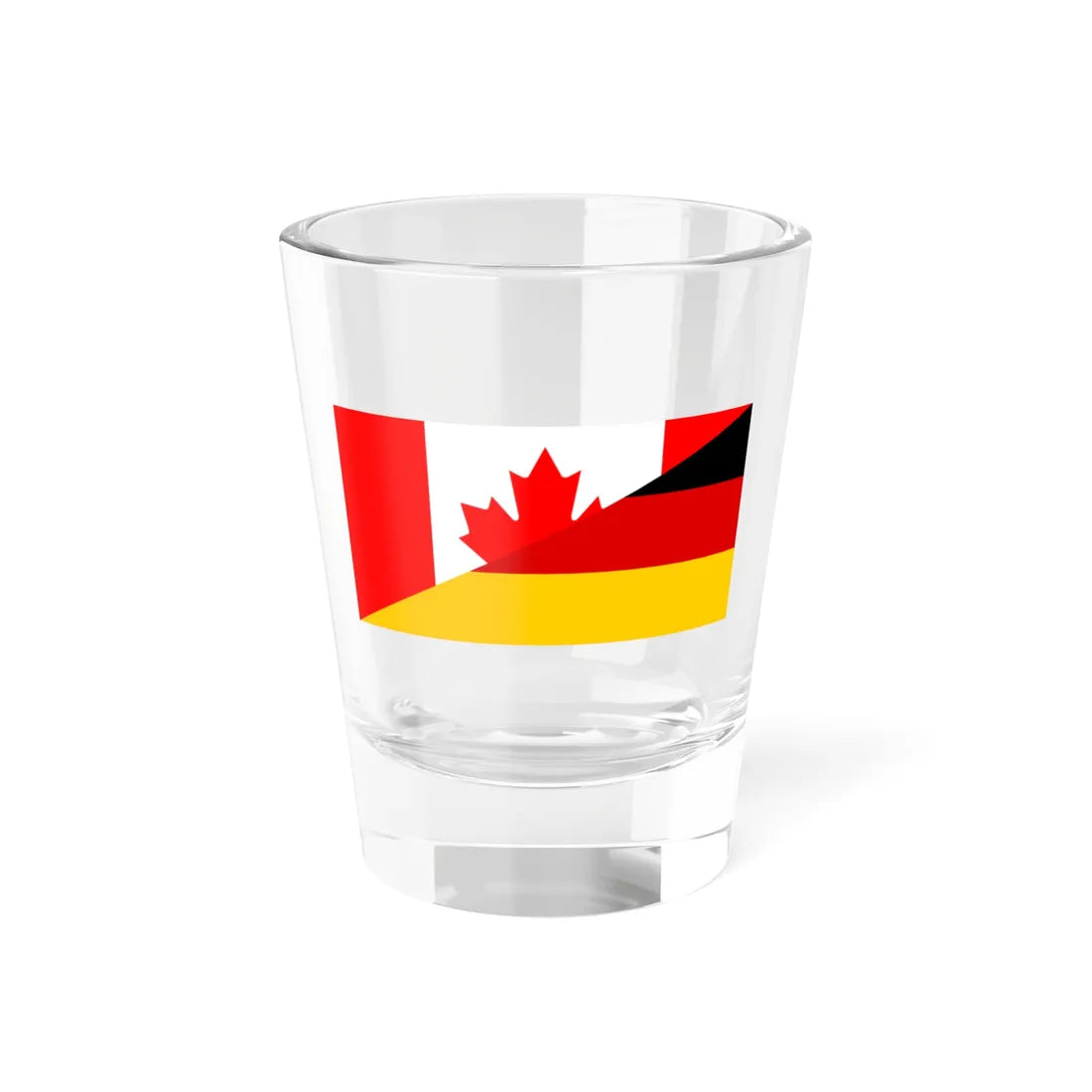 Flag of Canada and Germany (Canada) Shot Glass 1.5oz 1.5oz - Go Mug Yourself
