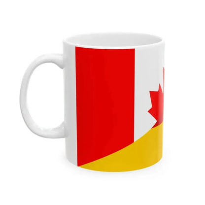 Flag of Canada and Germany (Canada) White Coffee Mug - Go Mug Yourself