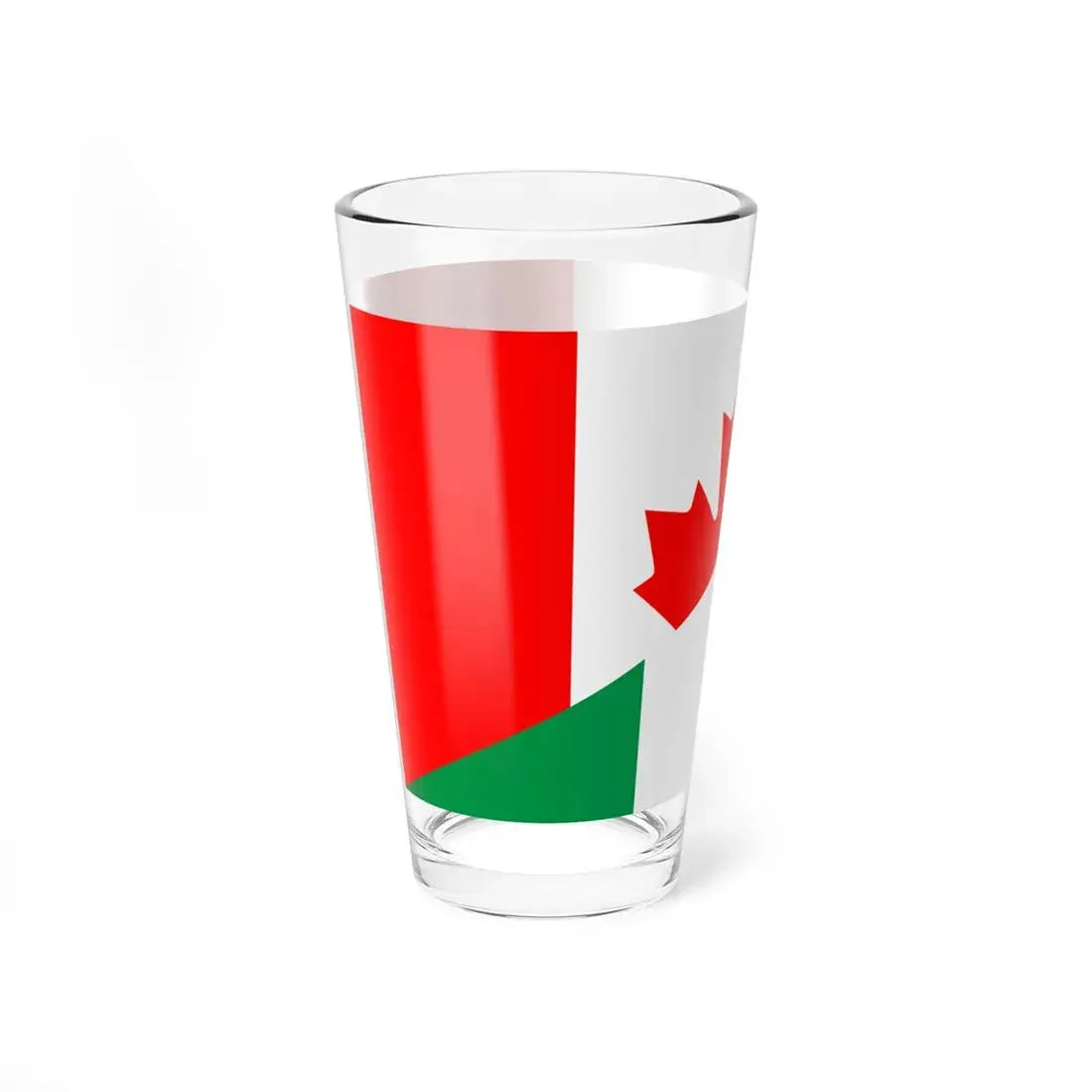 Flag of Canada and Italy (Canada) Pint Glass 16oz - Go Mug Yourself