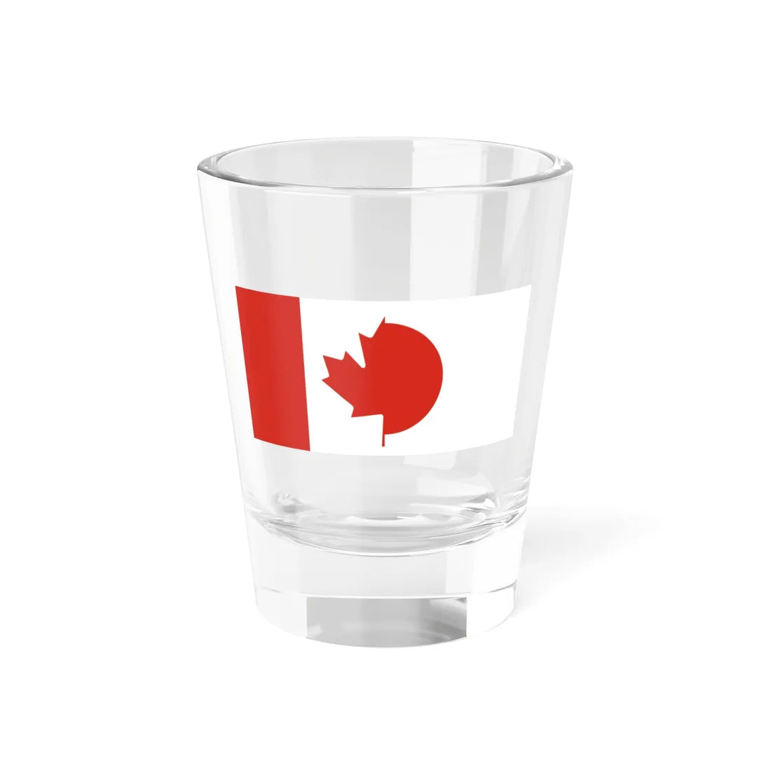 Flag of Canada and Japan (Canada) Shot Glass 1.5oz 1.5oz - Go Mug Yourself